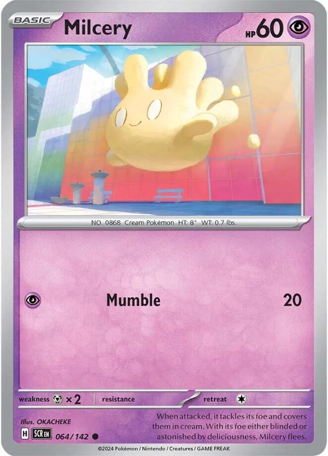 Pokemon | Milcery (064/142) [Scarlet & Violet: Stellar Crown] | The Nerd Merchant