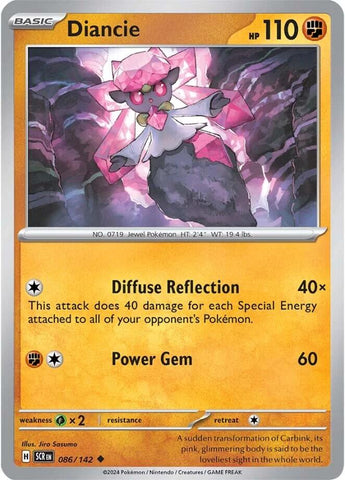 Pokemon | Diancie (086/142) [Scarlet & Violet: Stellar Crown] | The Nerd Merchant
