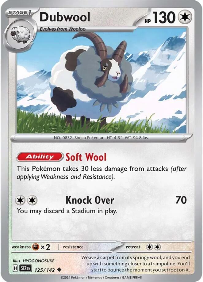 Pokemon | Dubwool (125/142) [Scarlet & Violet: Stellar Crown] | The Nerd Merchant