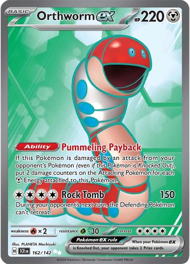 Pokemon | Orthworm ex (162/142) [Scarlet & Violet: Stellar Crown] | The Nerd Merchant