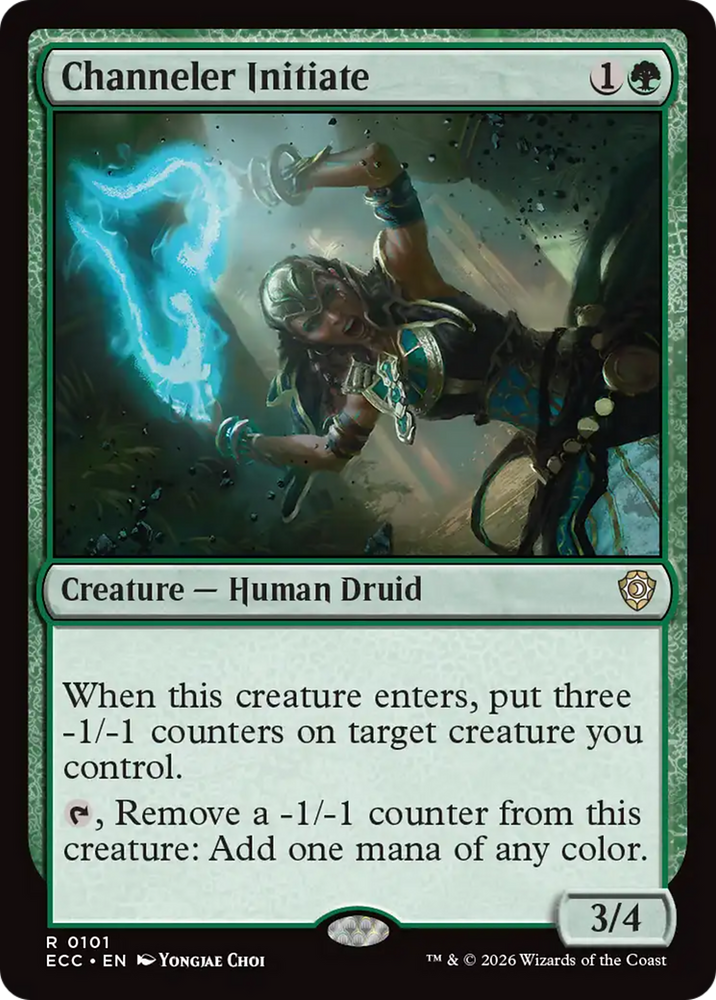 Magic | Channeler Initiate [Lorwyn Eclipsed Commander] | The Nerd Merchant