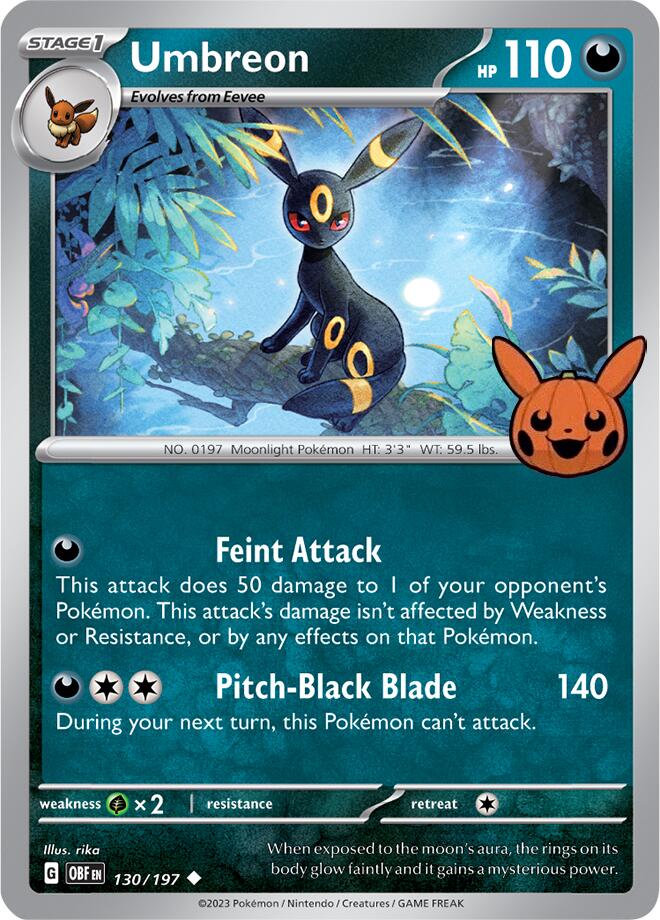 Pokemon | Umbreon (130/197) [Trick or Trade 2024] | The Nerd Merchant