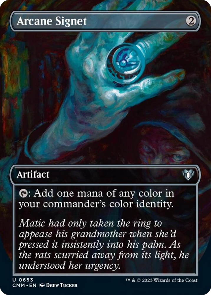 Magic | Arcane Signet (Borderless Alternate Art) [Commander Masters] | The Nerd Merchant