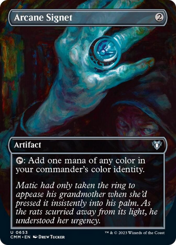 Magic | Arcane Signet (Borderless Alternate Art) [Commander Masters] | The Nerd Merchant