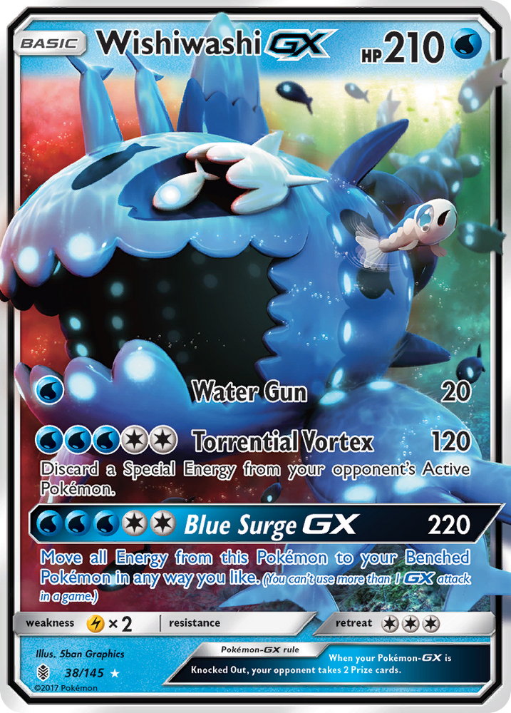 Pokemon | Wishiwashi GX (38/145) [Sun & Moon: Guardians Rising] | The Nerd Merchant
