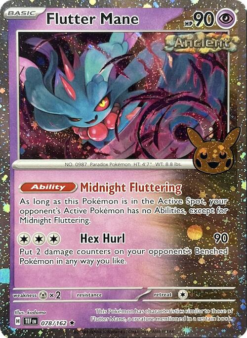 Pokemon | Flutter Mane (078/162) (Cosmos Holo) [Trick or Trade 2024] | The Nerd Merchant