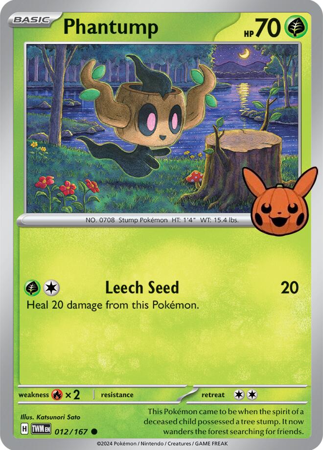 Pokemon | Phantump (012/167) [Trick or Trade 2024] | The Nerd Merchant
