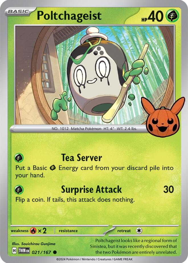 Pokemon | Poltchageist (021/167) [Trick or Trade 2024] | The Nerd Merchant