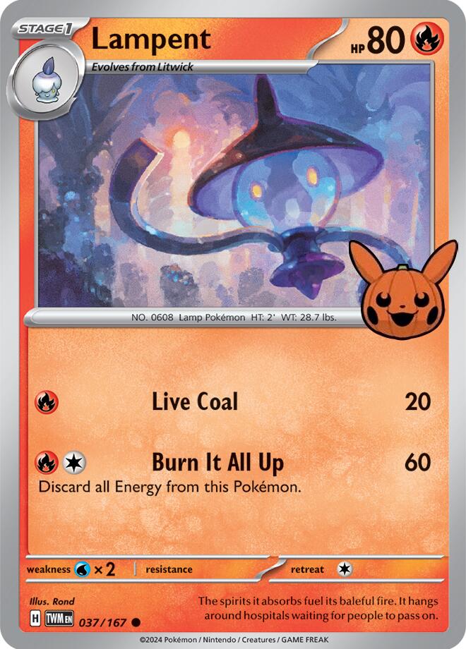Pokemon | Lampent (037/167) [Trick or Trade] | The Nerd Merchant