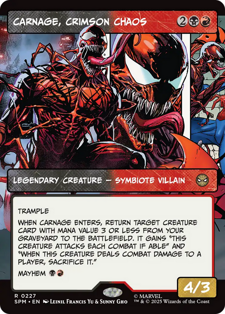 Magic | Carnage, Crimson Chaos (Borderless) [Marvel's Spider-Man] | The Nerd Merchant