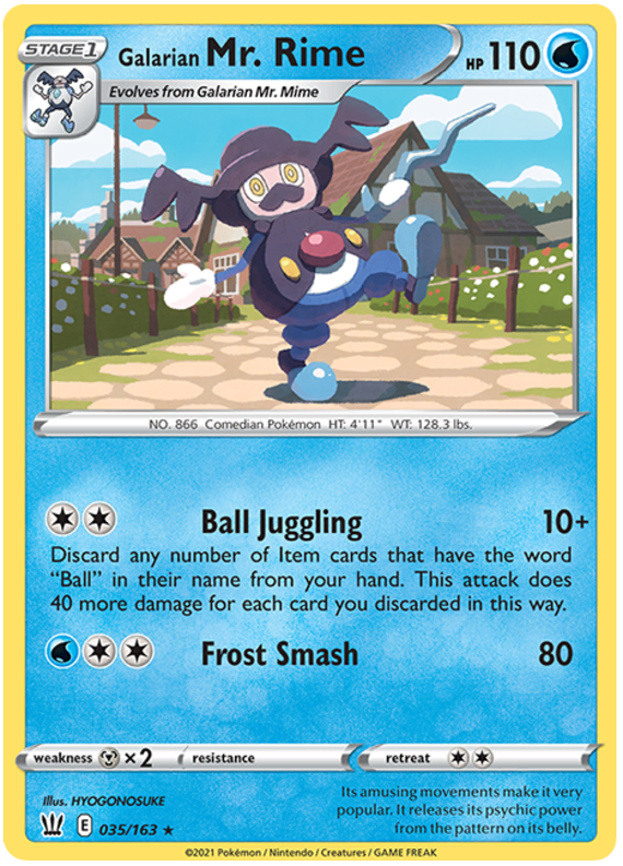 Pokemon | Galarian Mr. Rime (035/163) [Sword & Shield: Battle Styles] | The Nerd Merchant