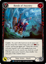 Flesh and Blood TCG | Bonds of Ancestry (Red) [OUT056] (Outsiders)  Rainbow Foil | The Nerd Merchant