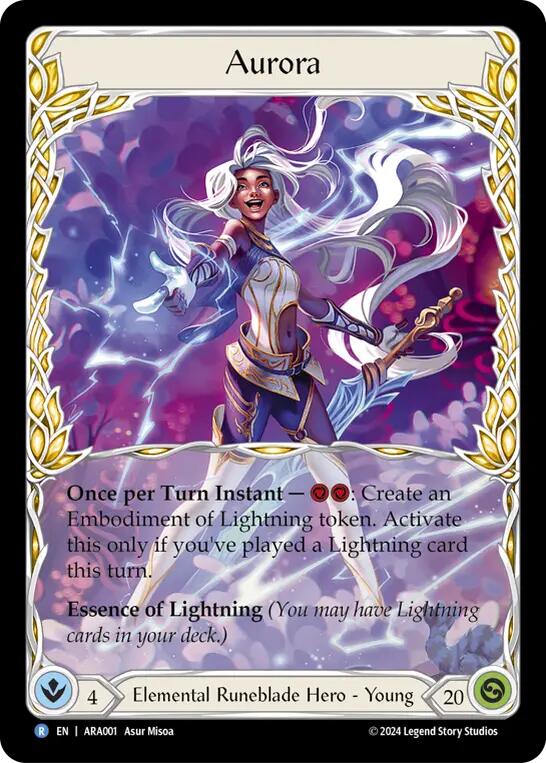 Flesh and Blood TCG | Aurora [ARA001] (Rosetta Aurora Blitz Deck)  Rainbow Foil | The Nerd Merchant