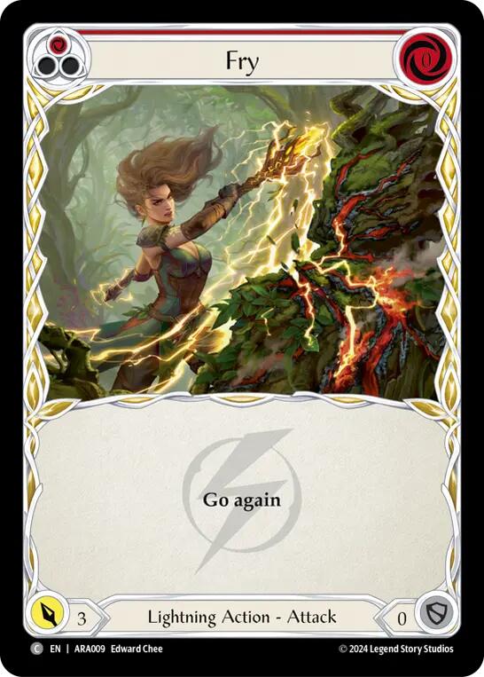 Flesh and Blood TCG | Fry (Red) [ARA009] (Rosetta Aurora Blitz Deck) | The Nerd Merchant