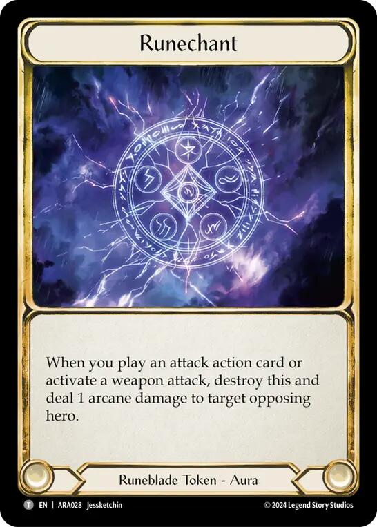 Flesh and Blood TCG | Runechant [ARA028] (Rosetta Aurora Blitz Deck) | The Nerd Merchant