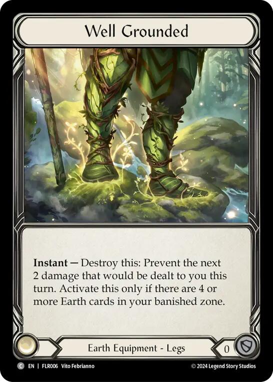 Flesh and Blood TCG | Well Grounded [FAB-FLR-006] (Rosetta Florian Blitz Deck) | The Nerd Merchant