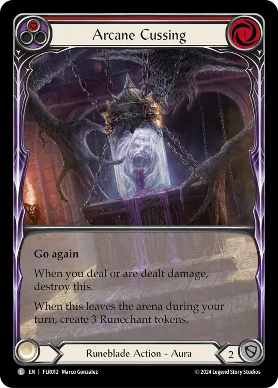 Flesh and Blood TCG | Arcane Cussing (Red) [FAB-FLR-012] (Rosetta Florian Blitz Deck) | The Nerd Merchant