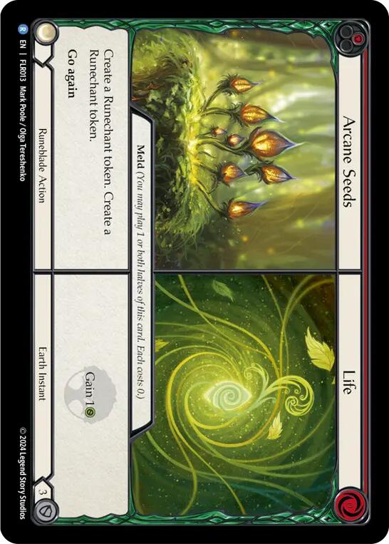 Flesh and Blood TCG | Arcane Seeds <> Life [FAB-FLR-013] (Rosetta Florian Blitz Deck) | The Nerd Merchant
