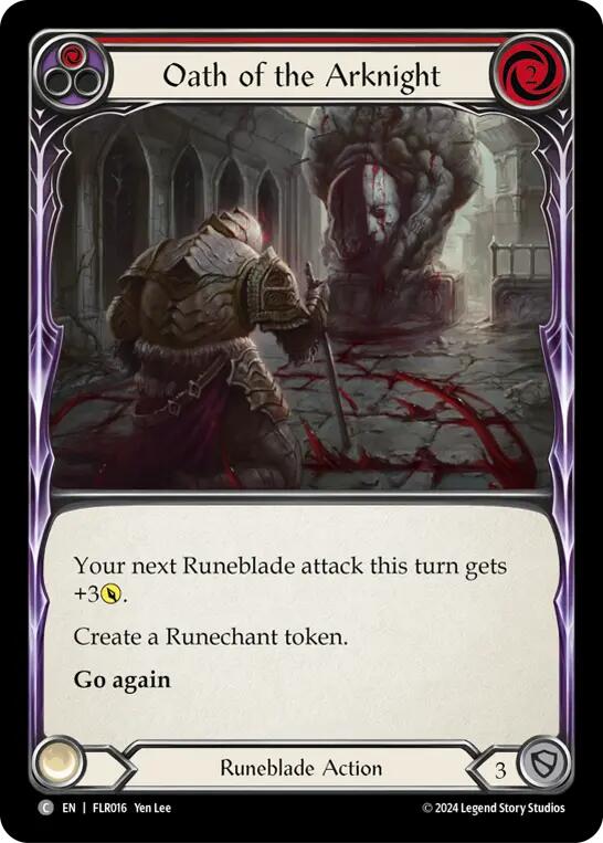 Flesh and Blood TCG | Oath of the Arknight (Red) [FAB-FLR-016] (Rosetta Florian Blitz Deck) | The Nerd Merchant