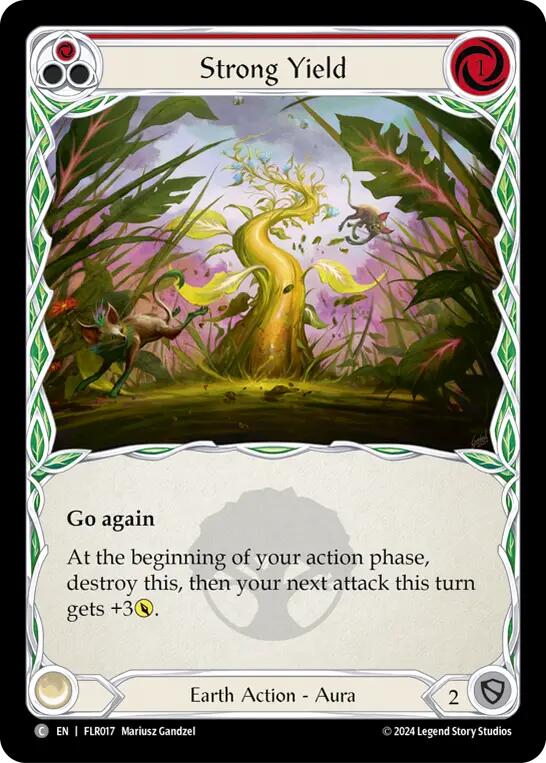 Flesh and Blood TCG | Strong Yield (Red) [FLR017] (Rosetta Florian Blitz Deck) | The Nerd Merchant