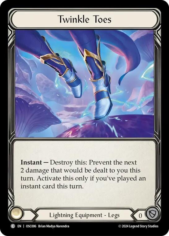 Flesh and Blood TCG | Twinkle Toes [OSC006] (Rosetta Oscilio Blitz Deck) | The Nerd Merchant