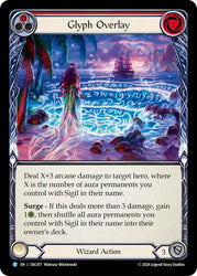 Flesh and Blood TCG | Glyph Overlay (Red) [OSC017] (Rosetta Oscilio Blitz Deck) | The Nerd Merchant