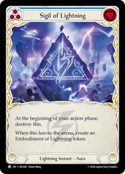Flesh and Blood TCG | Sigil of Lightning [OSC026] (Rosetta Oscilio Blitz Deck) | The Nerd Merchant