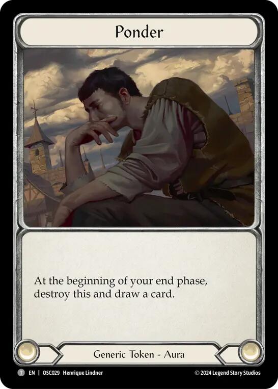 Flesh and Blood TCG | Ponder [OSC029] (Rosetta Oscilio Blitz Deck) | The Nerd Merchant