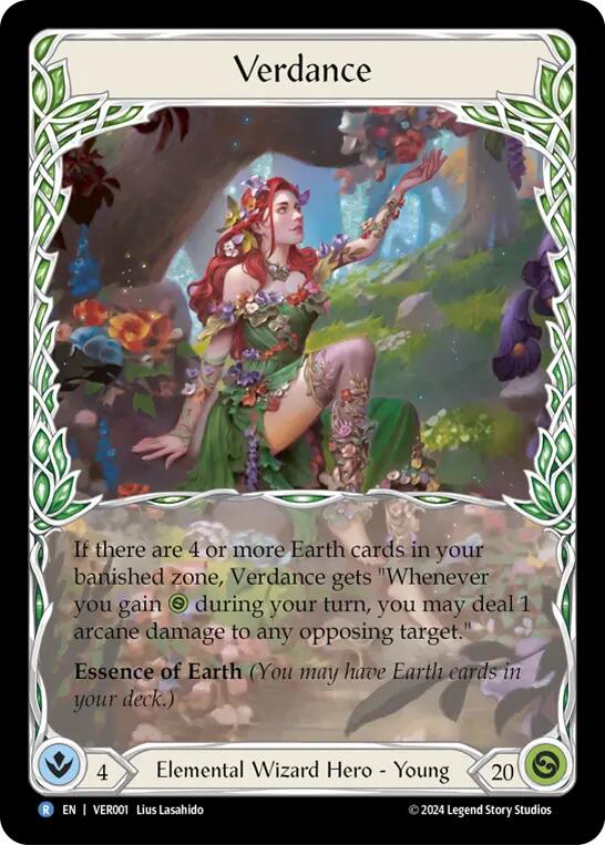 Flesh and Blood TCG | Verdance [VER001] (Rosetta Verdance Blitz Deck)  Rainbow Foil | The Nerd Merchant