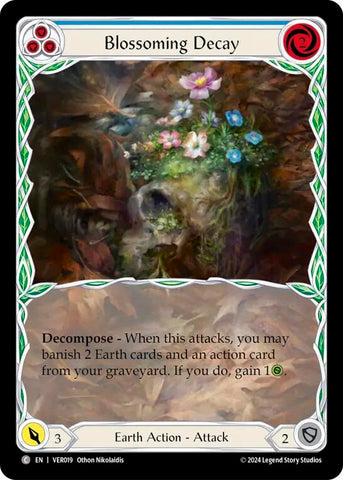Flesh and Blood TCG | Blossoming Decay (Blue) [VER019] (Rosetta Verdance Blitz Deck) | The Nerd Merchant