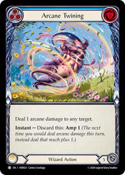 Flesh and Blood TCG | Arcane Twining (Blue) [VER023] (Rosetta Verdance Blitz Deck) | The Nerd Merchant
