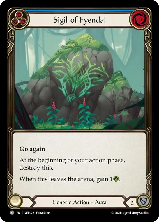 Flesh and Blood TCG | Sigil of Fyendal [VER027] (Rosetta Verdance Blitz Deck) | The Nerd Merchant