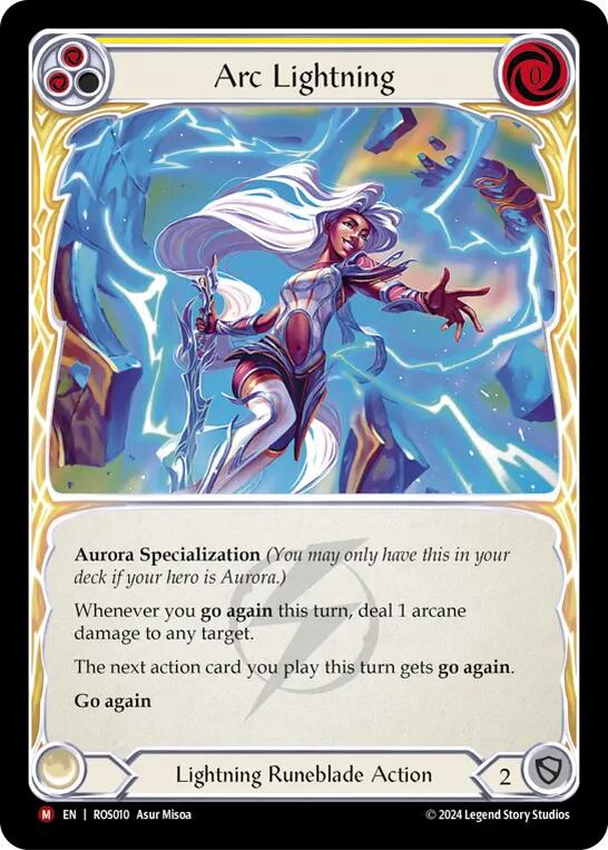 Flesh and Blood TCG | Arc Lightning [ROS010] (Rosetta)  Rainbow Foil | The Nerd Merchant