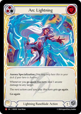 Flesh and Blood TCG | Arc Lightning [ROS010] (Rosetta)  Rainbow Foil | The Nerd Merchant