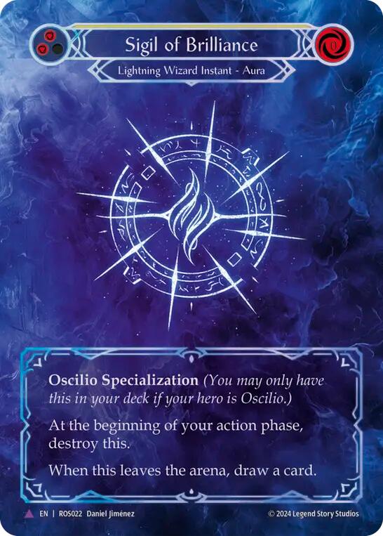 Flesh and Blood TCG | Sigil of Brilliance (Marvel) [ROS022] (Rosetta)  Cold Foil | The Nerd Merchant