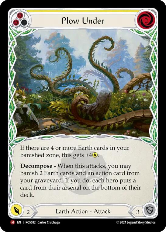 Flesh and Blood TCG | Plow Under [ROS032] (Rosetta) | The Nerd Merchant