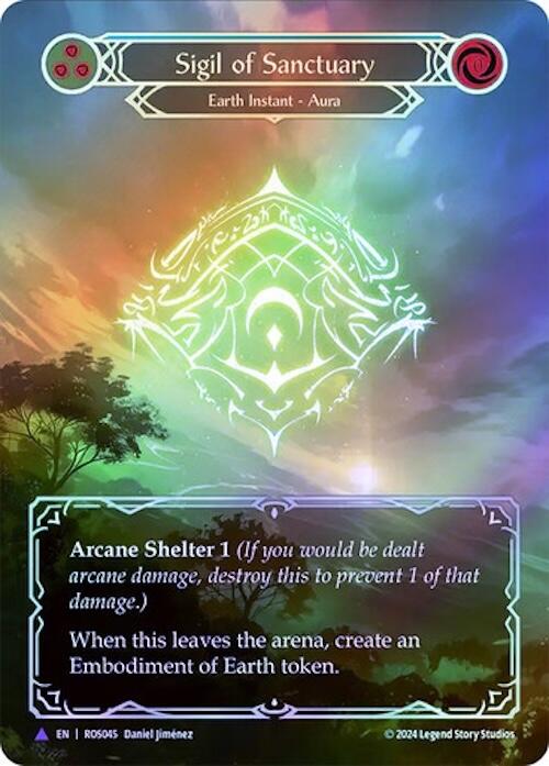 Flesh and Blood TCG | Sigil of Sanctuary (Marvel) [ROS045] (Rosetta)  Cold Foil | The Nerd Merchant