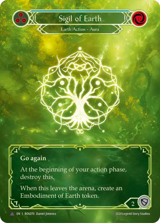 Flesh and Blood TCG | Sigil of Earth (Marvel) [ROS070] (Rosetta)  Cold Foil | The Nerd Merchant