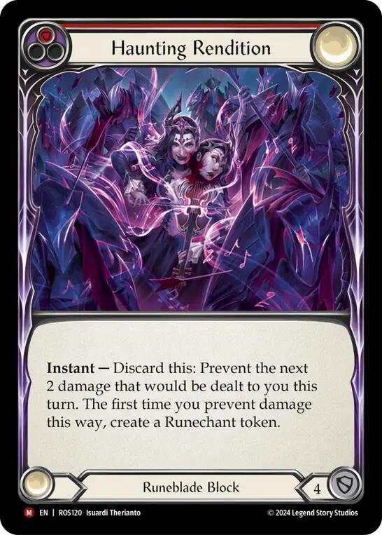 Flesh and Blood TCG | Haunting Rendition [ROS120] (Rosetta)  Rainbow Foil | The Nerd Merchant