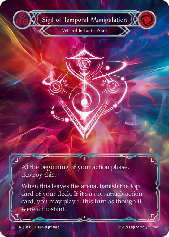 Flesh and Blood TCG | Sigil of Temporal Manipulation (Marvel) [ROS182] (Rosetta)  Cold Foil | The Nerd Merchant