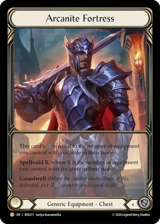 Flesh and Blood TCG | Arcanite Fortress (Extended Art) [ROS211] (Rosetta)  Cold Foil | The Nerd Merchant