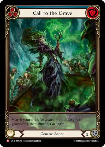 Flesh and Blood TCG | Call to the Grave (Extended Art) [ROS218] (Rosetta)  Rainbow Foil | The Nerd Merchant