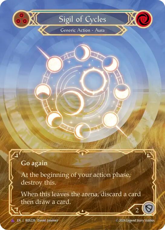 Flesh and Blood TCG | Sigil of Cycles (Marvel) [ROS226] (Rosetta)  Cold Foil | The Nerd Merchant