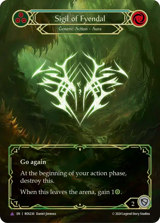 Flesh and Blood TCG | Sigil of Fyendal (Marvel) [ROS230] (Rosetta)  Cold Foil | The Nerd Merchant