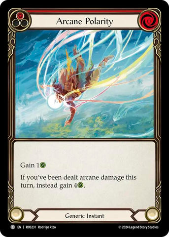 Flesh and Blood TCG | Arcane Polarity (Red) [ROS231] (Rosetta)  Rainbow Foil | The Nerd Merchant