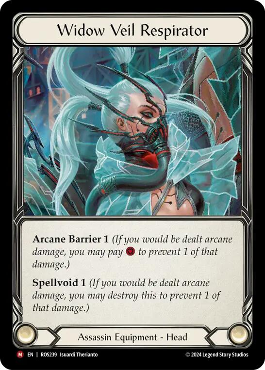 Flesh and Blood TCG | Widow Veil Respirator [ROS239] (Rosetta) | The Nerd Merchant