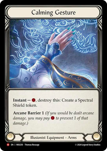 Flesh and Blood TCG | Calming Gesture [ROS250] (Rosetta) | The Nerd Merchant
