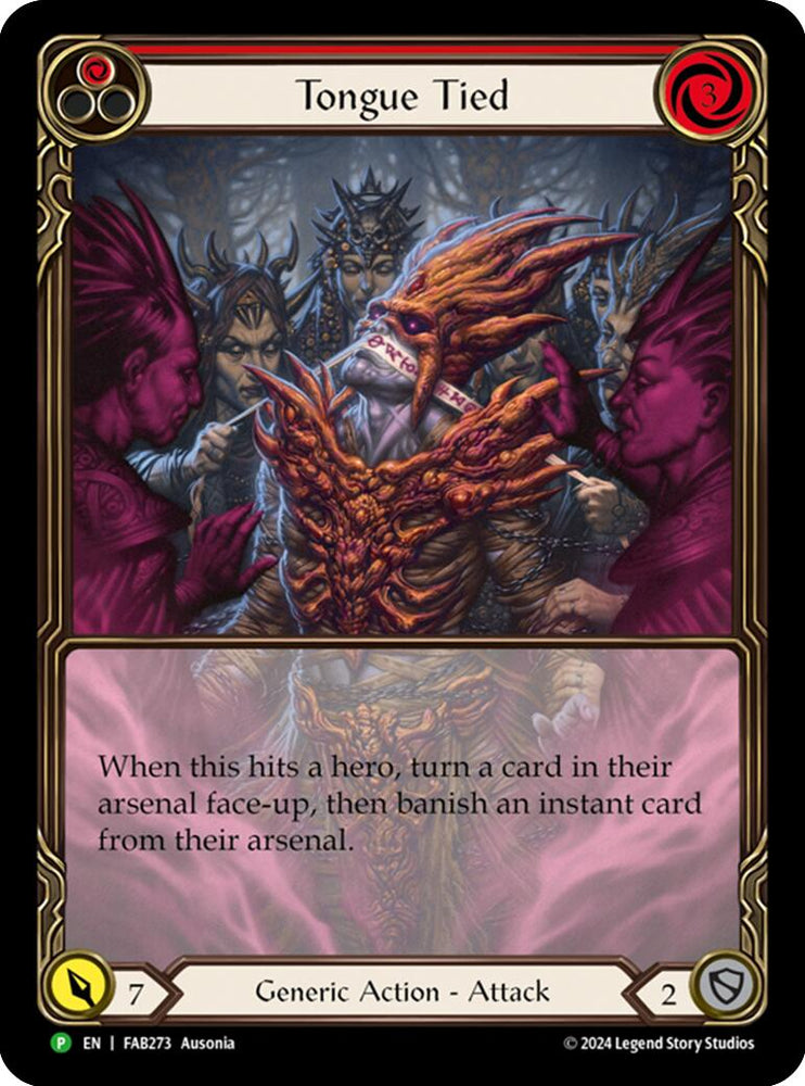 Flesh and Blood TCG | Tongue Tied (Extended Art) [FAB273] (Rosetta)  Rainbow Foil | The Nerd Merchant