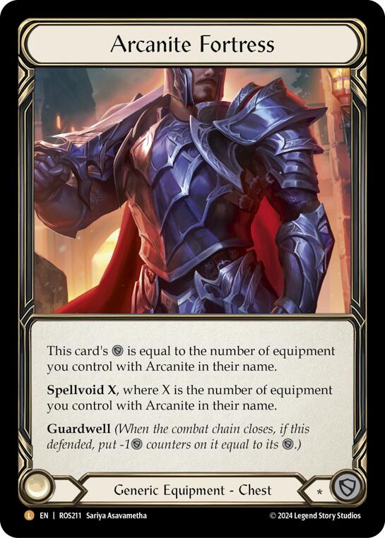 Flesh and Blood TCG | Arcanite Fortress [ROS211] (Rosetta)  Rainbow Foil | The Nerd Merchant