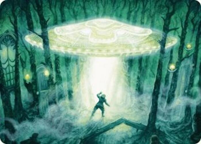 Magic | Unidentified Hovership Art Card [Duskmourn: House of Horror Art Series] | The Nerd Merchant